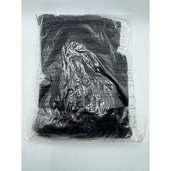 Savage X Fenty Black Shining Star Bodystocking Twist Catsuit Fishnet One Size - Picture 7 of 7